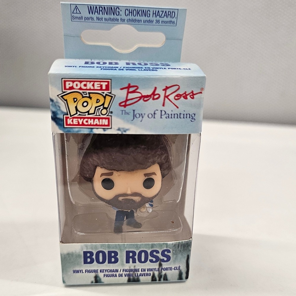 Funko Pocket Pop Keychain Bob Ross The Joy of Painting Vinyl Figure 30302